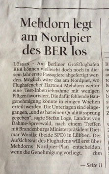 Zeitungsartikel heute Foto von Zeitungsartikel aus Tagesspiegel ist zu sehen - heute.