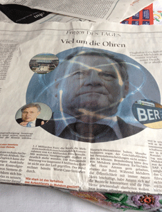 Zeitungsartikel heute Foto von einem Artikel aus dem Tagesspiegel - heute.
