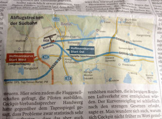Blick auf Skizze in Tageszeitung, heute Foto von der Skizze in einer Tageszeitung - heute.