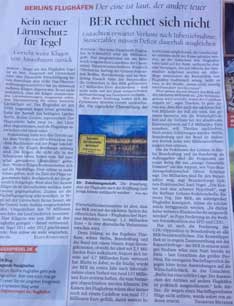 Tagesspiegel - Ausschnitt heute Foto von einem Zeitungsartikel aus dem Tagesspiegel ist zu sehen
