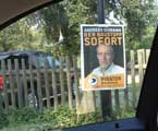 Foto von einem Wahlplakat der Piratenpartei in Brandenburg Foto von einem Wahlplakat ist zu sehen