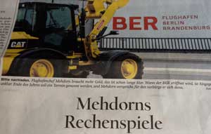 Foto von einem Artikel aus dem Tagesspiegel ist zu sehen