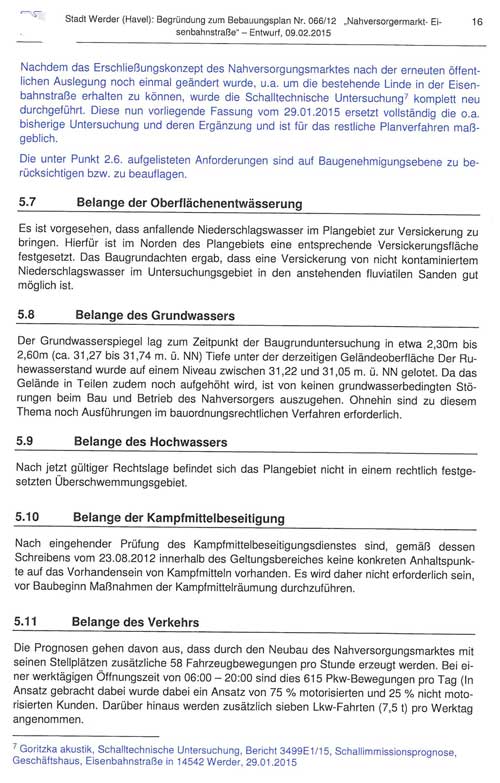 Bebauungsplanfestsetzungen Begründung - aktueller Stand 2015 - Seite 16 16. Seite