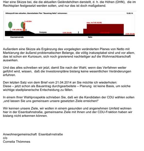 zweite Seite des Briefes Brief - zweite Seite - ist zu sehen