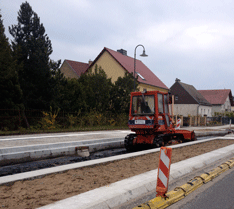 Straße heute Foto von der Baustraße - heute.