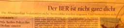 Foto von Ausschnitt des Zeitungsartikels ist zu sehen