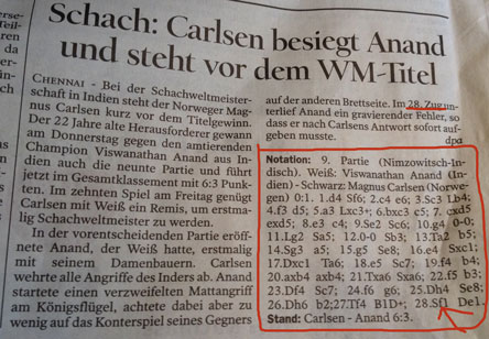 Foto von Zeitungsartikel heute Foto von Artikel in der Zeitung ist zu sehen - heute.