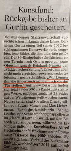 Foto von Artikel aus dem Tagesspiegel ist zu sehen - heute.