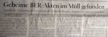Foto Tagesspiegelartikel vom 24.6.2014 o von einem Artikel aus dem Tagesspiegel vom 24.6. ist zu sehen