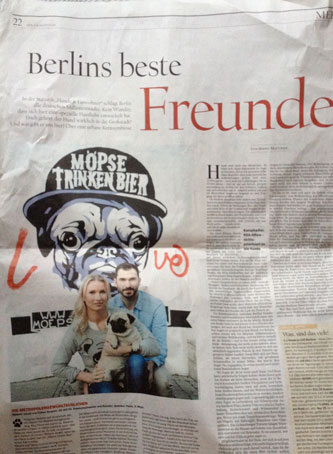 Foto von Zeitungsartikel ist zu sehen - heute.