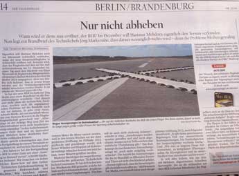 Foto von einem Zeitungsartikel - Tagesspiegel heute Foto von einem Artikel ist zu sehen