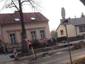 Foto von der Straße Hausnr. 84 - heute.