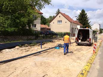 Foto von der Baustelle Höhe Marienweg heute um 11.50 Uhr title=
