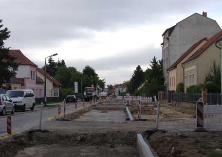 Foto von der Eisenbahnstraße heute früh - Blick in Richtung Kino. title=