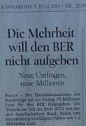 Ausschnitt - aus dem Tagesspiegel heute Foto von einem Artikel - Ausschnitt - aus dem Tagesspiegel ist zu sehen