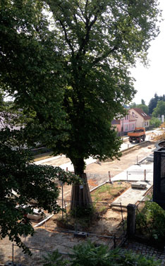 Foto von einem LKW in der Eisenbahnstraße - heute gesehen.