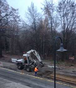 Foto von Bagger heute Foto von Bagger auf der Straße ist zu sehen - heute.