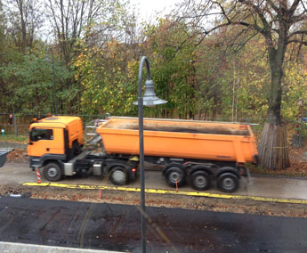 Foto von LKW - heute früh.