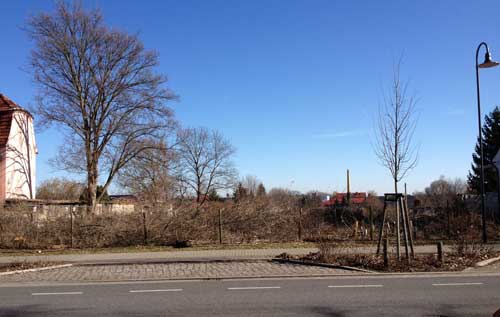 Blick Richtung Havel Foto von der Eisenbahnstraße auf das Gebiet