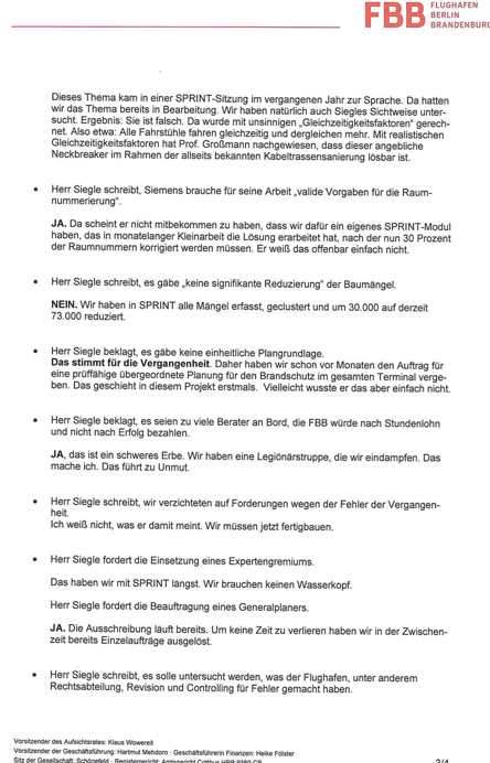 dritte Seite dritte Seite des Briefes - von heute.