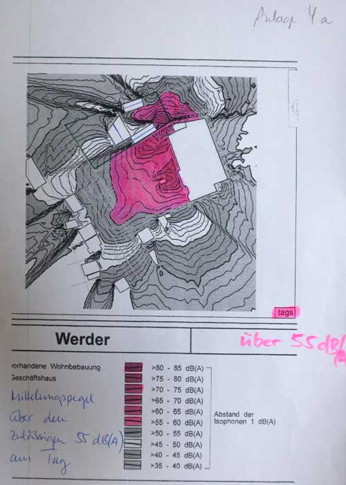 Anlage 4a Isophonenkarte Eisenbahnstra§e zur Stellungnahme 