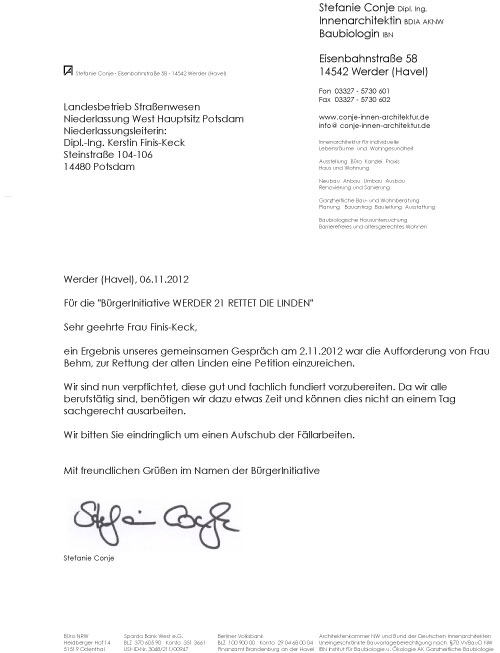 Brief mit Text Brief ist abgebildet