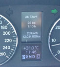 im Auto Anzeige Anzeige im Auto fotografiert - heute .