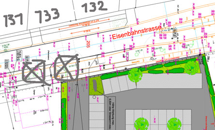Planausschnitt heute Ausschnitt aus dem aktuellen Plan ist abgebildet - heute.