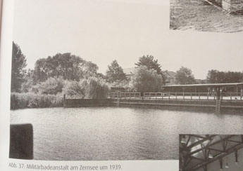 Foto von historische Badeanstalt von 1939 ist zu sehen Foto von der historischen Badeanstalt von 1939 ist zu sehen - heute.