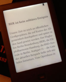 ebookreader Foto von ebookreader ist zu sehen - heute.