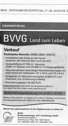 Blick auf Annonce Blick auf Annonce - ist zu sehen.