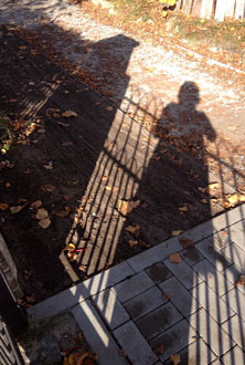 Blick auf Schatten und Fußweg heute Foto von Schatten heute.