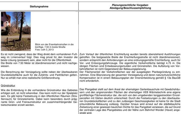 Ausschnitt von Seite 23 Seite 23 aus den Unterlagen ist zu sehen