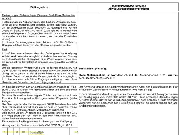 Ausschnitt von Seite 32 Seite 32 aus den Unterlagen ist zu sehen