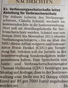 Foto von Artikel heute Foto von Artikel über Cl. Schmid ist zu sehen - heute.