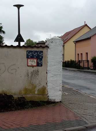 Foto von einer Straßenecke in Werder - heute Mittag fotografiert. title=