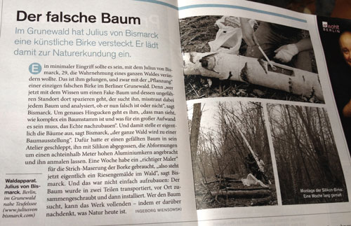 Blick auf Artikel aus dem Kulturspiegel - heute Foto von Artikel im Kulturspiegel - heute gesehen.