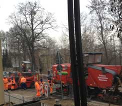 Fräsen heute Foto vom Fräsen vor der Eisenbahnstraße 133