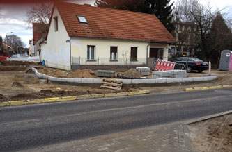Eisenbahnstraße/ Ecke Gartenstraße Foto von Eckhaus Gartenstraße - Eisenbahnstraße ist zu sehen - heute.