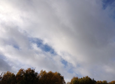 blauer Himmel über Werder am 7.11.2012 blauer Himmel über Werder