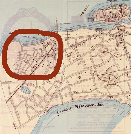 historische Karte von Werder historische Karte von Werder ist abgebildet.