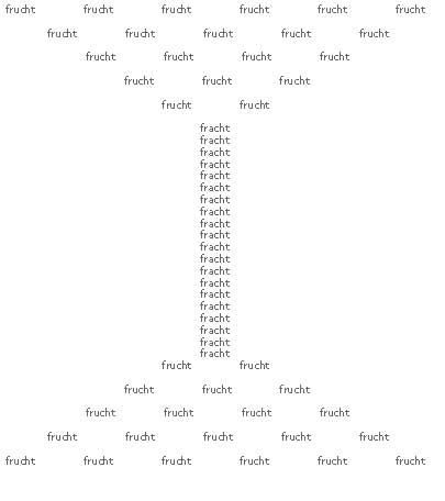 Formal als Baum aufgeschriebenes Gedicht.