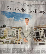 Foto von einem  Zeitungsartikel über einen Investor ist zu sehen - heute.