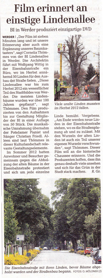 Foto von Mazartikel heute Foto von Artikel aus der maz ist zu sehen - heute.