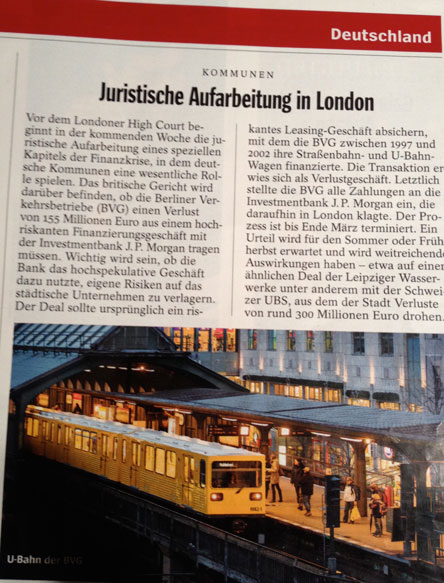 Foto von Spiegelartikel Foto von Artikel im Spiegel ist zu sehen.