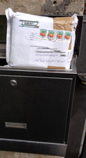 Briefkasten heute Foto von dem Briefkasten ist zu sehen - heute.