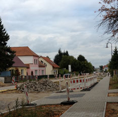 Blick auf Pflastersteine - heute Foto von Pflastersteinhaufen ist zu sehen.
