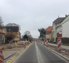 Blick in Baustraße heute Foto von Baustraße ist zu sehen - heute.