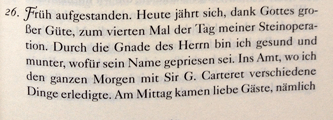 Foto aus dem Tagebuch von Pepys.