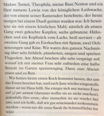 Foto aus dem Tagebuch von Pepys.